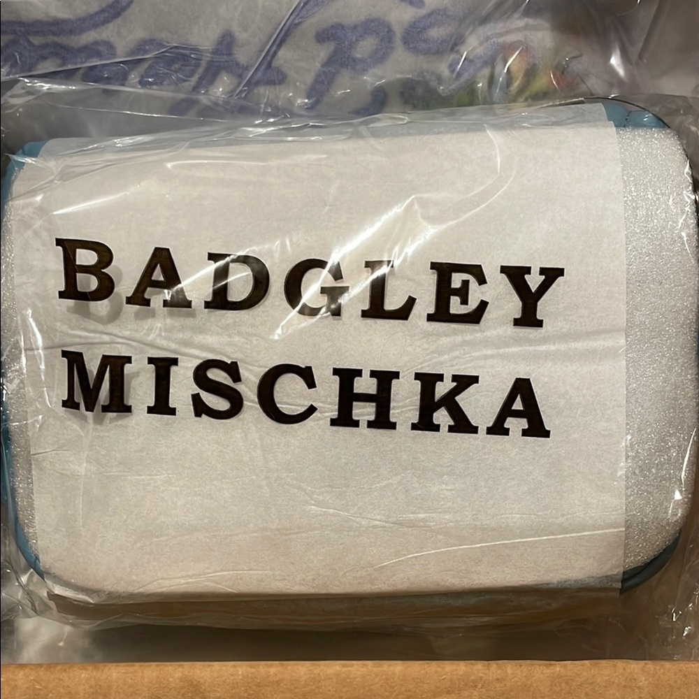 Badgley Mischka Metallic Silver Clutch